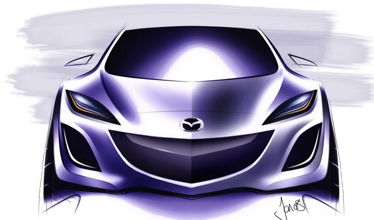 Prototipo descartado del Mazda 3 Sedán 2010