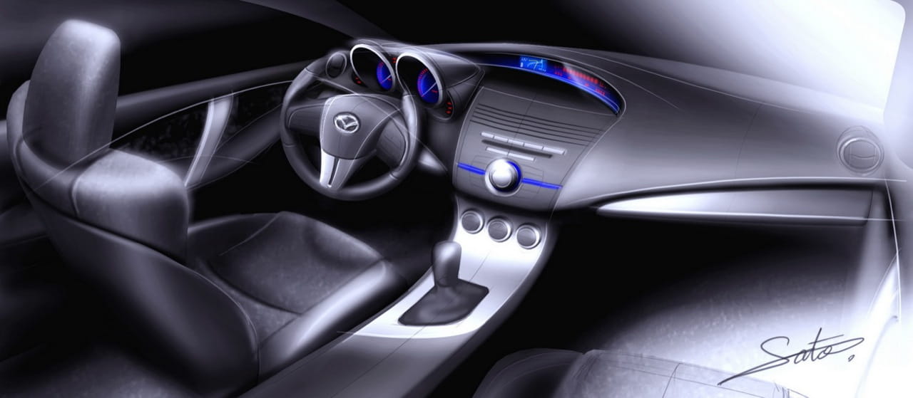 Prototipo descartado del Mazda 3 Sedán 2010