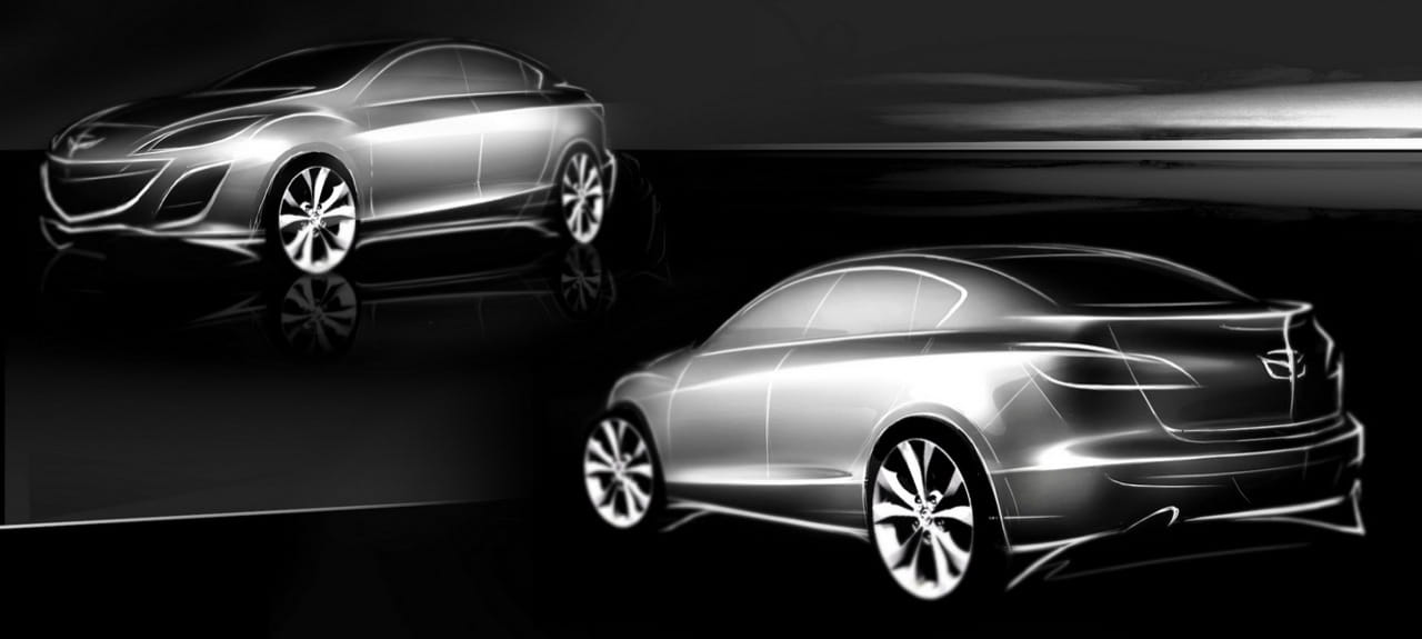 Prototipo descartado del Mazda 3 Sedán 2010