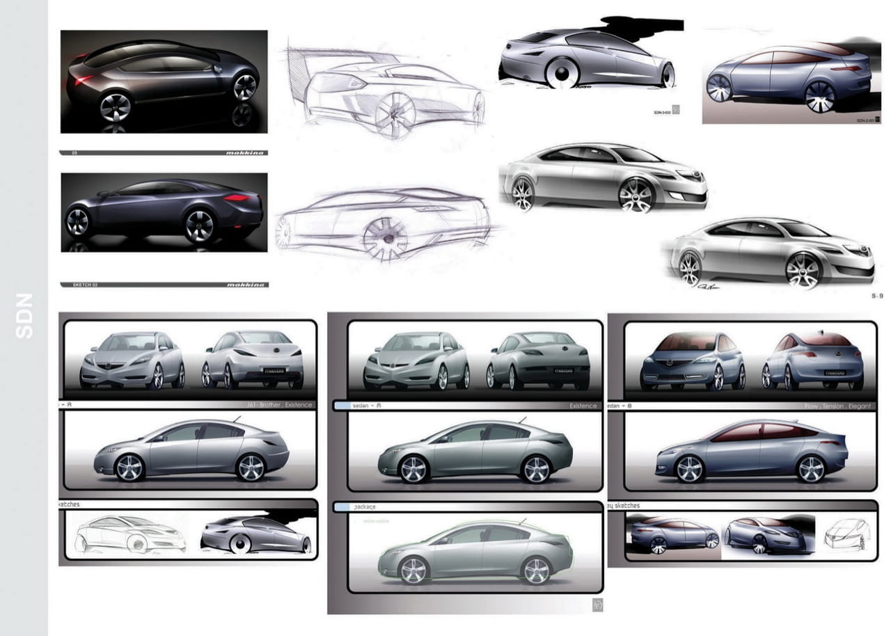 Prototipo descartado del Mazda 3 Sedán 2010
