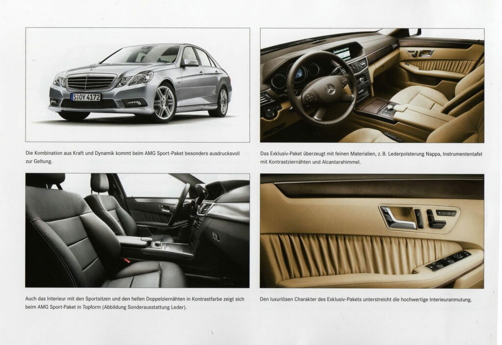 Mercedes Clase E 2010, folleto