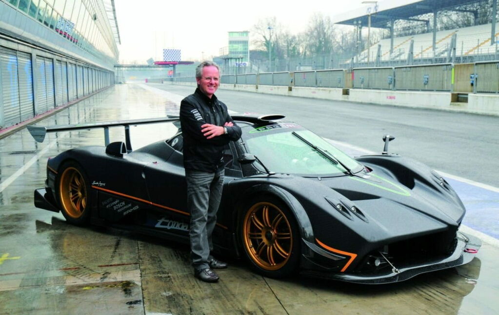 Pagani Zonda R y Horacio Pagani en Monza