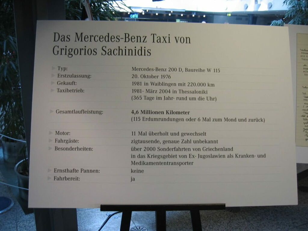 Un Mercedes 200D con 4.6 millones de km