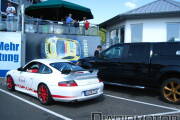 Visitando el parking del Nürburgring