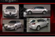 Bocetos y diseños preliminares del Alfa Romeo Giulietta