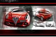 Bocetos y diseños preliminares del Alfa Romeo Giulietta