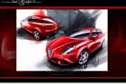 Bocetos y diseños preliminares del Alfa Romeo Giulietta