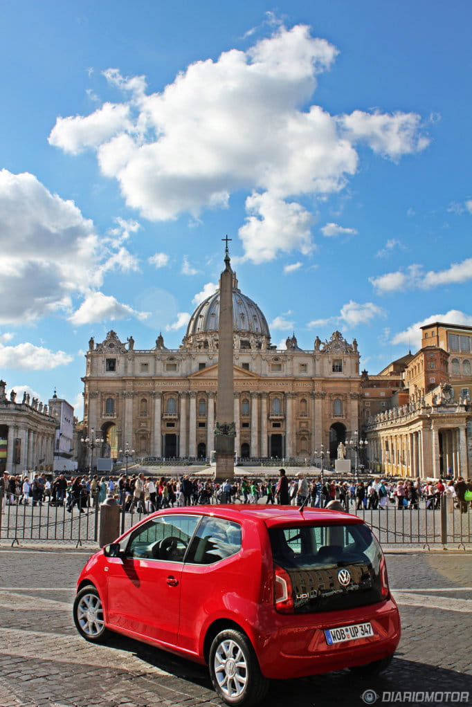 Volkswagen Up!, presentación y prueba en Roma