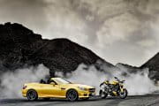 Mercedes SLK 55 AMG y Ducati Streetfighter 848
