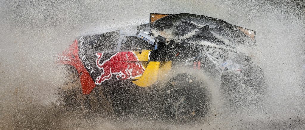 Carlos Sainz (ESP) from Team Peugeot Total performs during prologue stage of Rally Dakar 2016 in Arrecifes, Argentina on January 2, 2016
