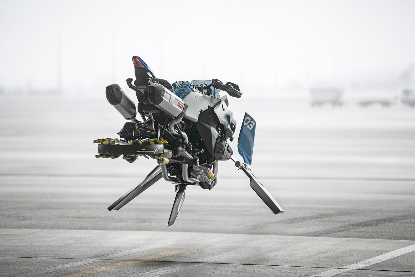 No es una broma! BMW presenta una "moto voladora" (12 imágenes) - Foto 6 de  12 | Diariomotor