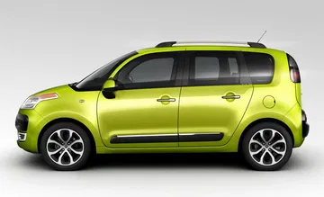 Vista lateral del Citroën C3 Picasso mostrando su diseño característico.