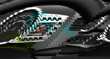 Acabados y detalles del interior del Chevrolet Spark, destacando el volante y la consola.