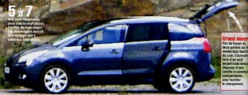 Peugeot 3009, fotos espía del monovolumen de siete plazas
