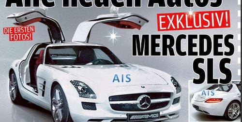 Primera imagen filtrada del Mercedes SLS AMG