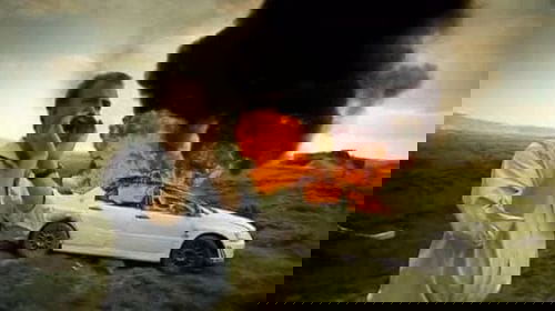 Un Mitsubishi Lancer Evolution VII se enfrenta al ejército británico en Top Gear