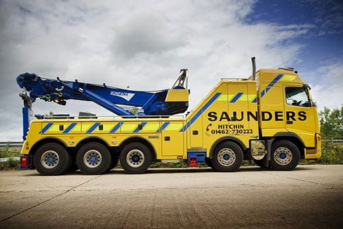 Saunders Recovery Volvo FH-520 Globetrotter, rescate pesado