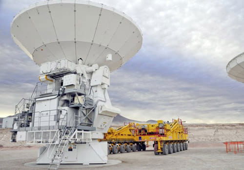 El megatransporte de las antenas de ALMA