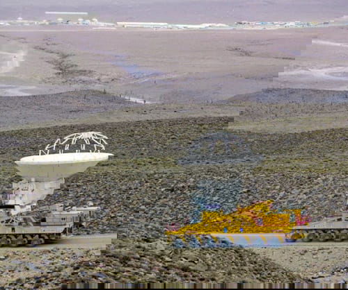 El megatransporte de las antenas de ALMA