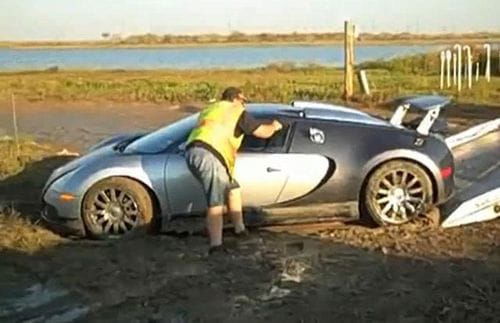 Cómo terminar en un lago con un Bugatti Veyron