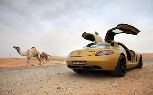 Mercedes SLS Desert Gold