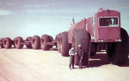 LeTourneau Overland Train, el mayor ferrocarril con ruedas