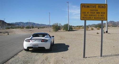 Viaje del Tesla Roadster Sport