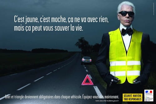 Karl Lagerfeld y la Seguridad Vial