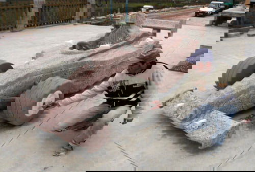 F1 construido en piedra