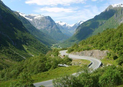 Las careteras turisticas de Noruega