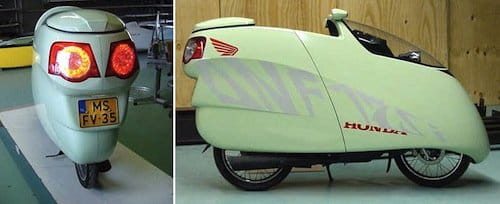 Honda ANF125i Innova con carrocería aerodinámica de Allert Jacobs