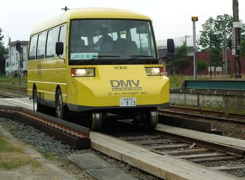 El autobús-ferrocarril de Japan Rails Hokkaido