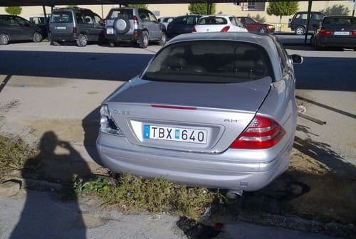 El triste destino de un Mercedes CL 55 AMG