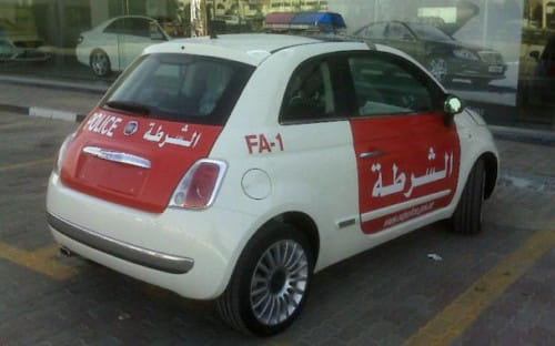 Fiat 500 para la Policía de Abu Dhabi