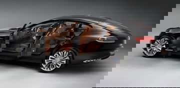 Vista lateral del Bugatti Galibier destacando su elegante silueta.