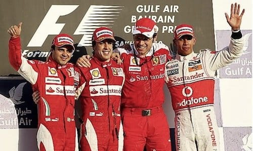 podio GP Bahrein