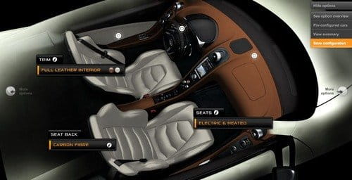 Configura el McLaren MP4-12C de tus sueños
