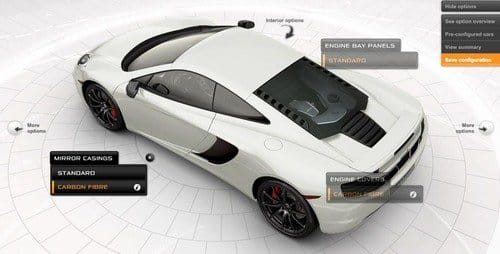 Configura el McLaren MP4-12C de tus sueños