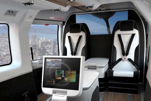 Un Eurocopter con un interior personalizado por Mercedes-Benz Style