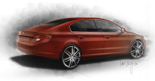 Skoda Superb Fastback: la idea de un rival para el Audi A7