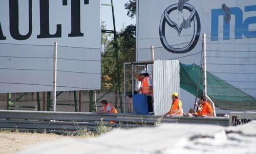 Los comisarios de pista en el Jarama