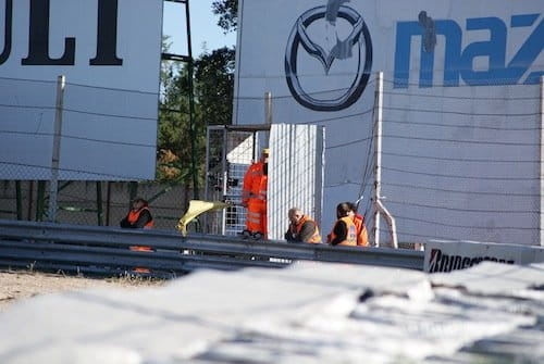 Los comisarios de pista en el Jarama