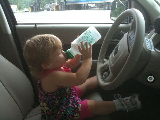 Bebiendo al volante