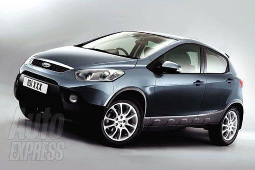 Espiado un extraño Ford Fiesta crossover