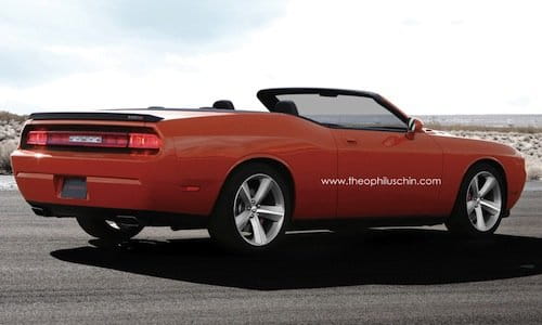 Dodge Challenger descapotable, recreación