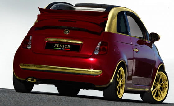 Fiat 500C de Fenice Milano con inserciones de oro puro