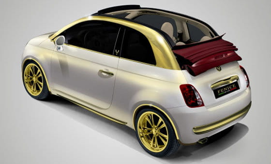 Fiat 500C de Fenice Milano con inserciones de oro puro