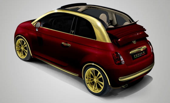 Fiat 500C de Fenice Milano con inserciones de oro puro