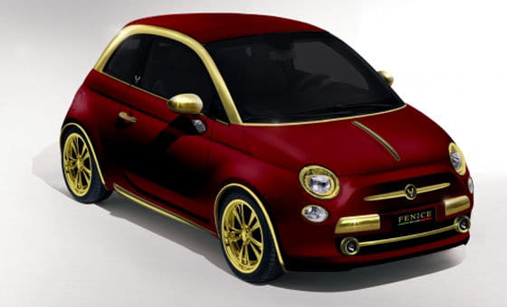 Fiat 500C de Fenice Milano con inserciones de oro puro