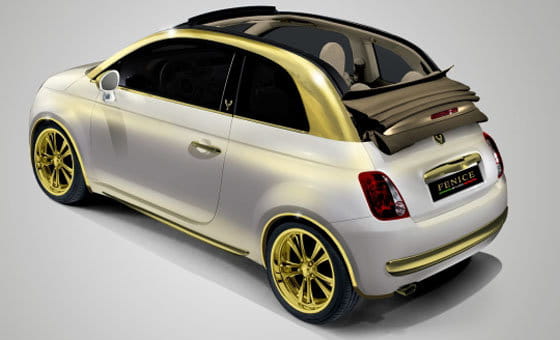 Fiat 500C de Fenice Milano con inserciones de oro puro